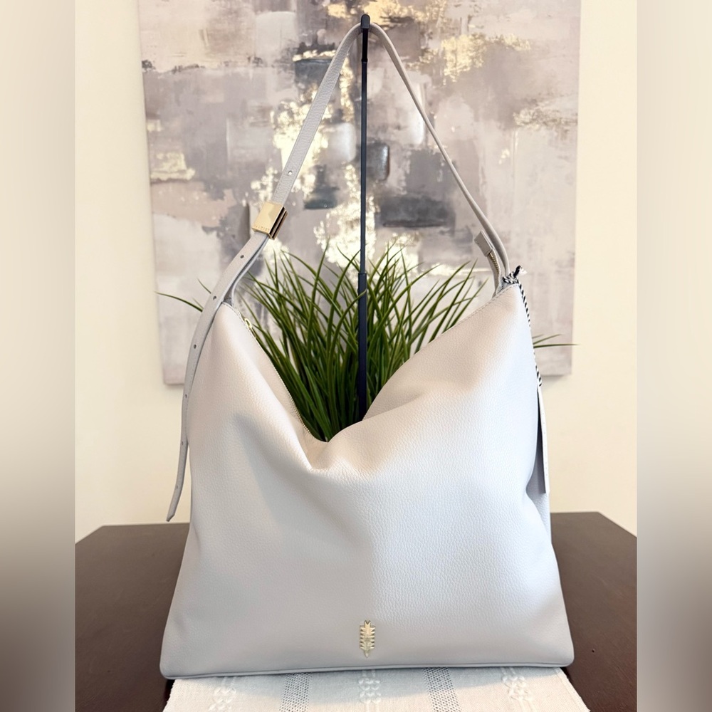 Thacker Light Grey Hobo Shoulder Bag